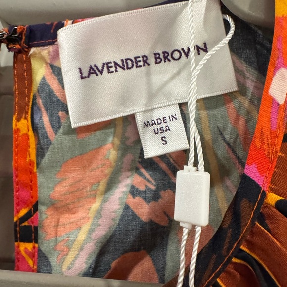 Lavender Brown Multicolor Floral Blouse - Picture 2 of 7